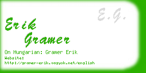 erik gramer business card